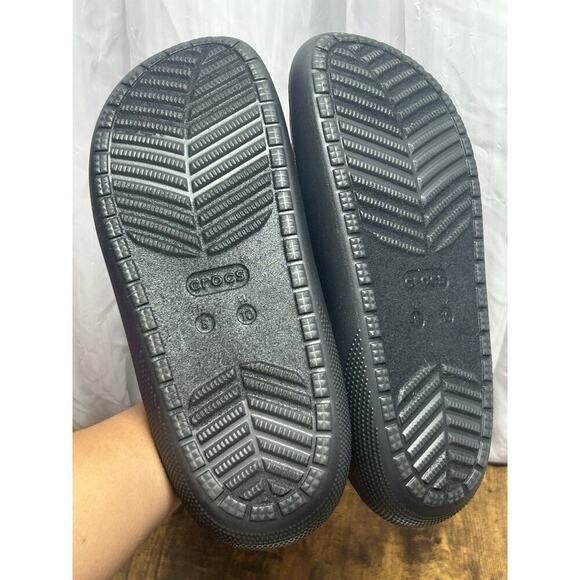 Crocs Classic Puff Moc Dragonfruit Pink Slip On Comfort Lined Womens 10 Mens 8 - Picture 8 of 11